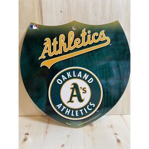 Oakland Athletics A's Baseball MLB Plastic Sign Plaque New Team Colors‎